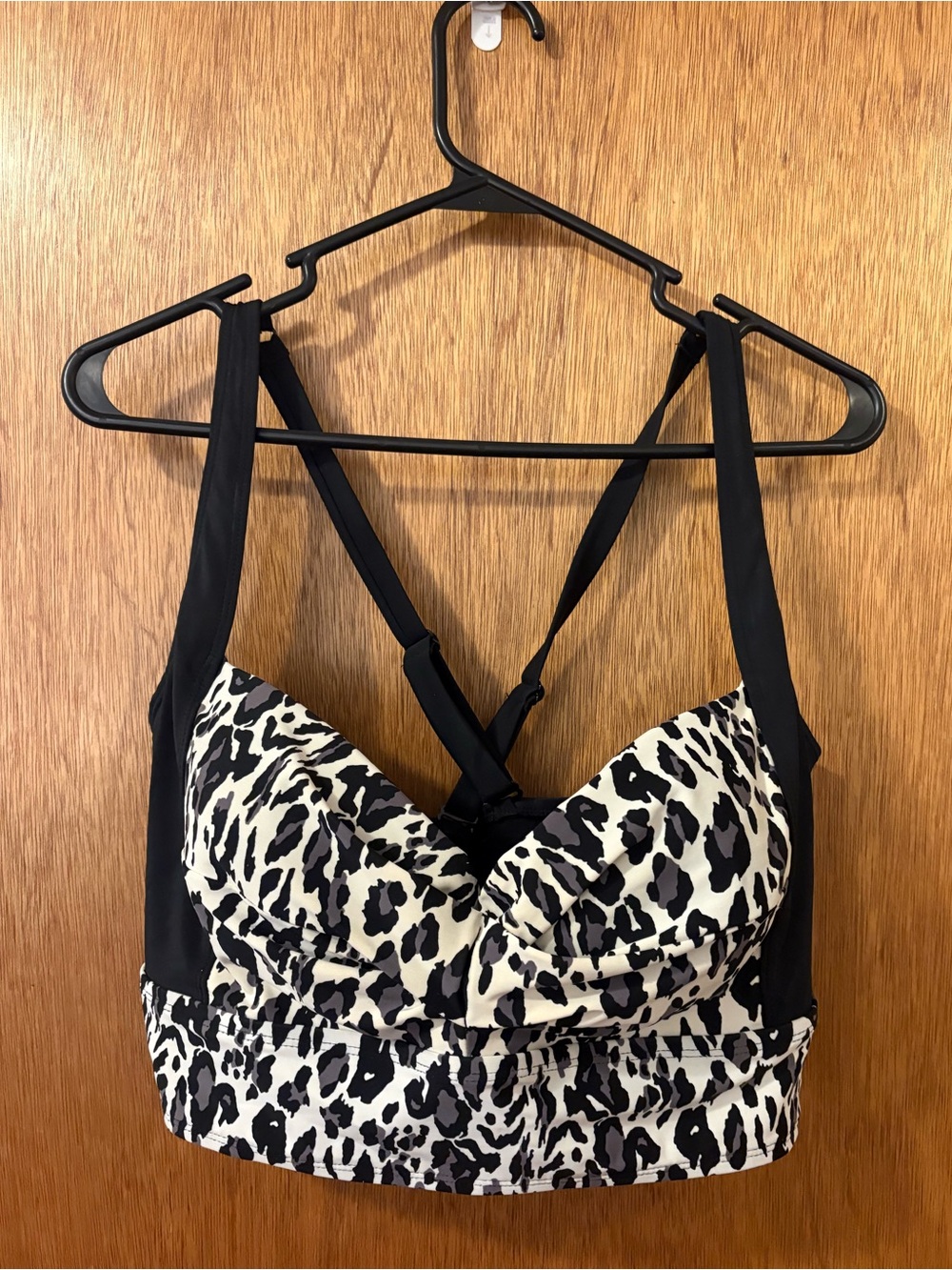 torrid Snow Leopard Demi Push Up Bikini Swim Top with Adjustable Straps